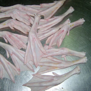Frozen duck feet