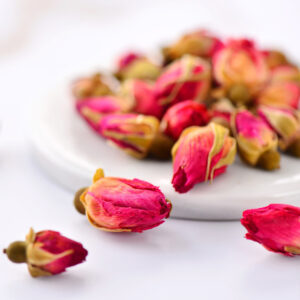 blooming flower rose herbal health tea